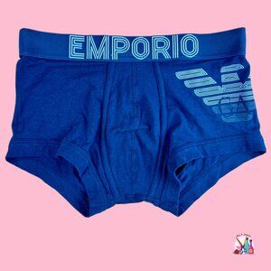 EMPORIO ARMANI BIG EAGLE STRETCH COTTON TRUNK BLUE | M